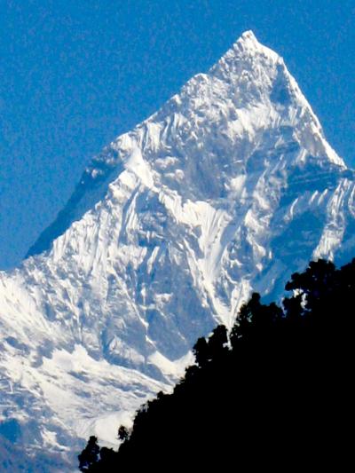 Machhapuchchhre (fish tail) Mountain, Pokara, Nepal