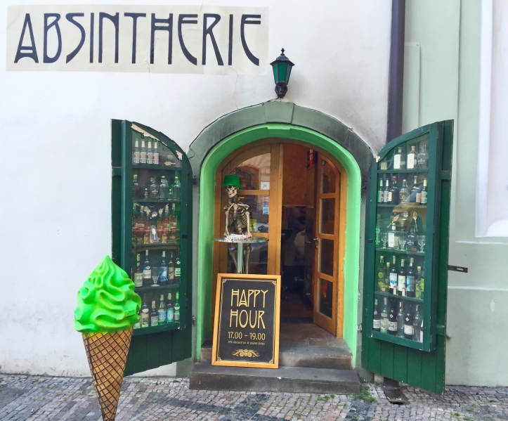 absinthe bar Prague exterior