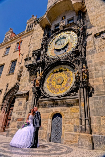 Prague wedding Clock Tower