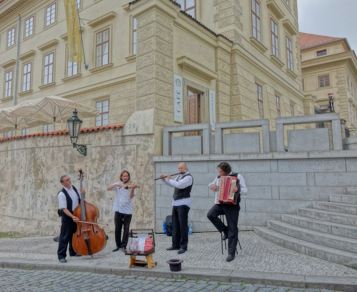 Prague street musicians