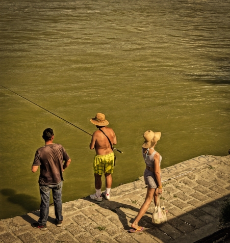 Fishing on Danube River