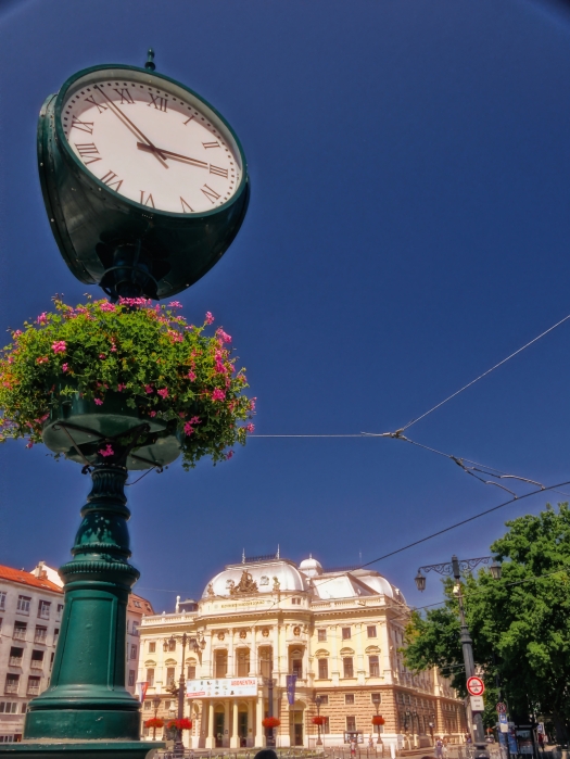 Lamp with flowers, Bratislava