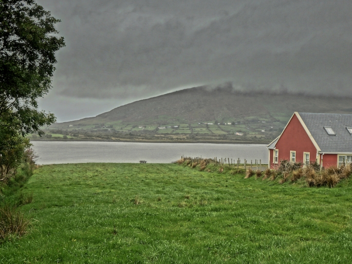 Ireland lake storm clouds